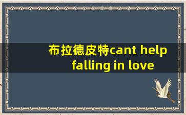 布拉德皮特cant help falling in love